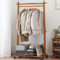 DOUBLE CLOTHES COAT RAIL GARMENT DRESS HANGING DISPLAY STAND SHOE RACK ON WHEELS